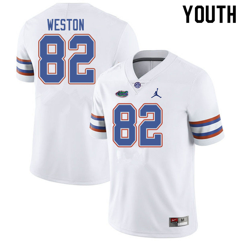 Jordan Brand Youth #82 Ja'Markis Weston Florida Gators College Football Jerseys Sale-White